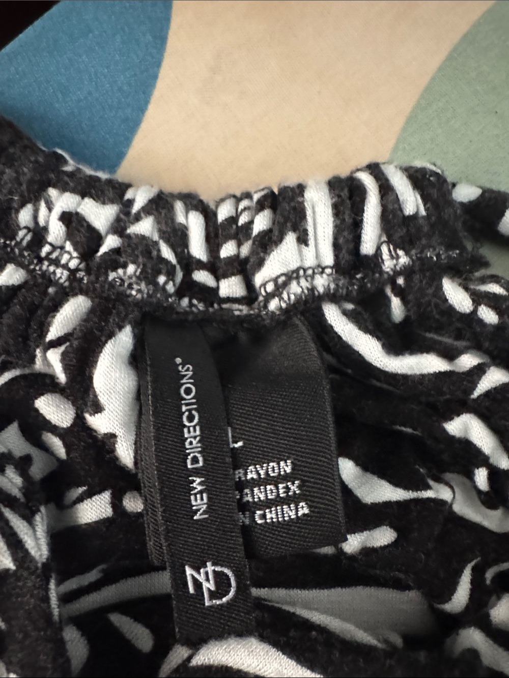 new directions Black & White Printed Waistband Maxi Dress - Picture 3 of 4
